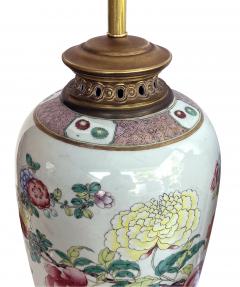 Large Pair of Chinese Famille Rose Vases Mounted as Lamps  - 4240484