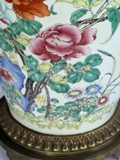 Large Pair of Chinese Famille Rose Vases Mounted as Lamps  - 4240485