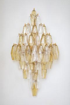 Large Pair of Italian Poliedri Glass Sconces - 4688115