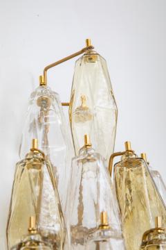 Large Pair of Italian Poliedri Glass Sconces - 4688128