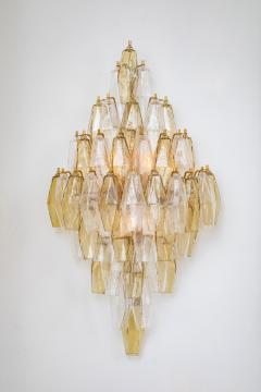 Large Pair of Italian Poliedri Glass Sconces - 4688133