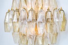 Large Pair of Italian Poliedri Glass Sconces - 4688137