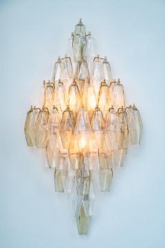 Large Pair of Italian Poliedri Glass Sconces - 4688151