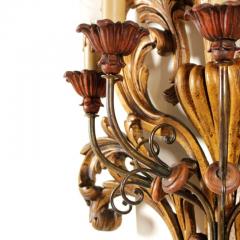 Large Pair of Italian Walnut Sconces - 442542