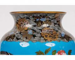 Large Pair of Meiji Period Japanese Cloisonne Enamel Vases Attributed to Goto - 3036444