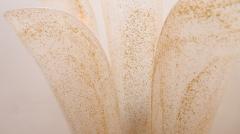 Large Pair of Murano Wall Sconces With Gold Flakes Details - 4507843