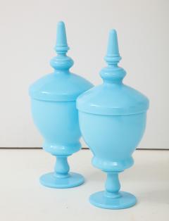 Large Pair of Pastel Blue Vases  - 1137365