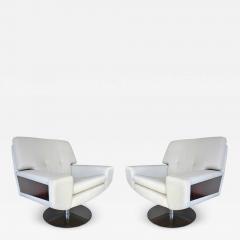 Large Pair of Vintage Italian Armchairs circa 1970 - 1126311