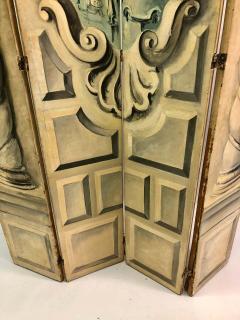 Large Paris Opera Tromp LOeil 4 Panel Theatrical Decorative Screen 1940 - 1736378