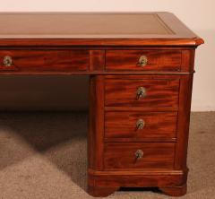 Large Pedestal Desk In Mahogany From The 19th Century - 3393121