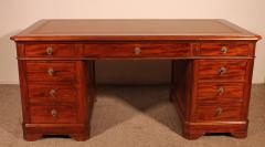 Large Pedestal Desk In Mahogany From The 19th Century - 3393122