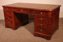 Large Pedestal Desk In Mahogany From The 19th Century - 3393123