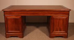 Large Pedestal Desk In Mahogany From The 19th Century - 3393125