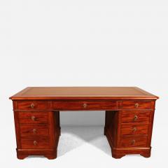 Large Pedestal Desk In Mahogany From The 19th Century - 3393725