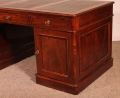 Large Pedestal Desk In Mahogany From The 19th Century - 3544811