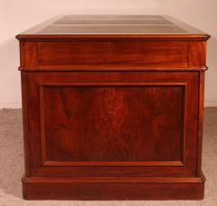 Large Pedestal Desk In Mahogany From The 19th Century - 3544812