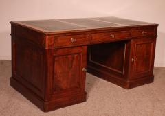 Large Pedestal Desk In Mahogany From The 19th Century - 3544815