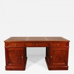 Large Pedestal Desk In Mahogany From The 19th Century - 3546706