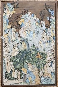 Large Persian Illustration from a Book circa 1900 - 2807242