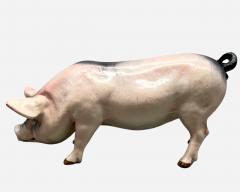 Large Pig In Ceramic Normandy France Circa 1930 - 4433358