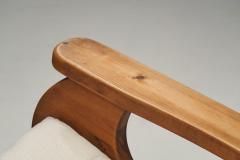 Large Pine Wood Rocking Chairs The Netherlands 1970s - 4295165
