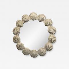 Large Plaster Shell Form Mirror - 1470772