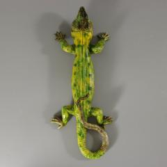 Large Portuguese Palissy Majolica Lizard Wall Figure - 3011579