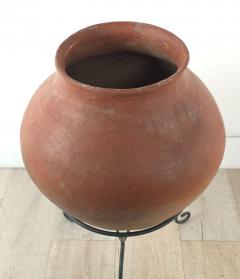Large Pottery Jar on Later Custom Stand Mexico circa 1930 - 4208853