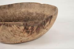 Large Primitive Oval Shaped Dug Out Bowl from Sweden - 3312371