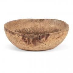 Large Primitive Oval Shaped Dug Out Bowl from Sweden - 3312372