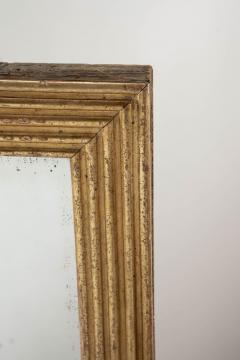 Large Rectangular French Fluted Giltwood Mirror - 4015651