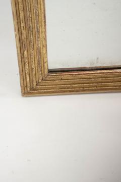 Large Rectangular French Fluted Giltwood Mirror - 4015652