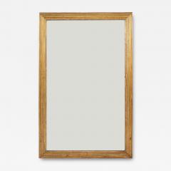 Large Rectangular French Fluted Giltwood Mirror - 4017024