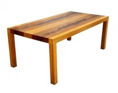 Large Rectangular Mid Century Danish Modern Parsons Dining Table in Exotic Woods - 3708522