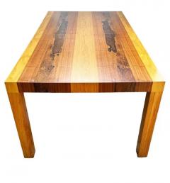 Large Rectangular Mid Century Danish Modern Parsons Dining Table in Exotic Woods - 3708547