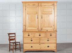 Large Regency English Estate Made Pine Housekeepers Cupboard - 2888476