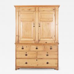 Large Regency English Estate Made Pine Housekeepers Cupboard - 2890668