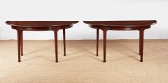Large Rosewood Banded Mahogany Dining Table - 4218748