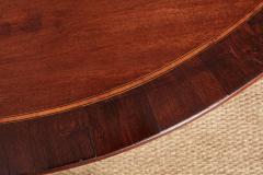 Large Rosewood Banded Mahogany Dining Table - 4218750