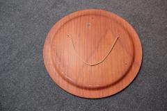 Large Round Italian Modernist Rosewood and Chrome Mirror by Mac Arredamenti - 3018660