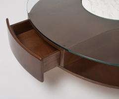 Large Round Three Drawer Coffee Table 1970s - 3031996