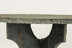 Large Round Vintage Slate Table - 2058142