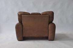 Large Scale 1970s Leather Lounge Chair - 394316