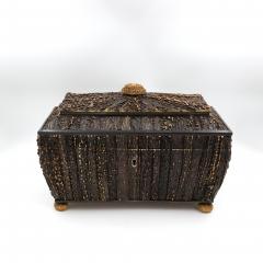 Large Scale Anglo Indian Stag Horn Box Circa 1860 - 4026065