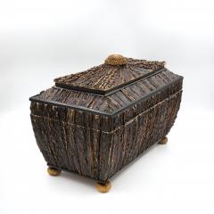 Large Scale Anglo Indian Stag Horn Box Circa 1860 - 4026066