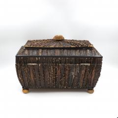 Large Scale Anglo Indian Stag Horn Box Circa 1860 - 4026067