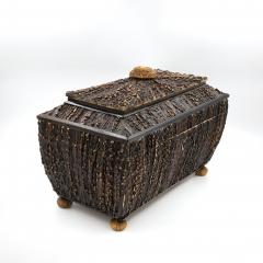 Large Scale Anglo Indian Stag Horn Box Circa 1860 - 4026071