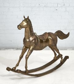 Large Scale Brass Rocking Horse 1960 - 2954849