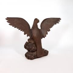 Large Scale Carved Oak Eagle Spain Circa 1900 - 4723408