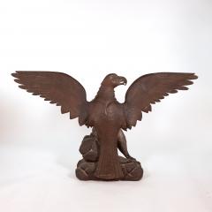 Large Scale Carved Oak Eagle Spain Circa 1900 - 4723411